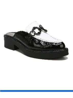 NEVER WORN Circus by Sam Edelman Black and White Patent Mule Loafers -